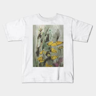 English Summer meadow, grasses, flowers design Kids T-Shirt